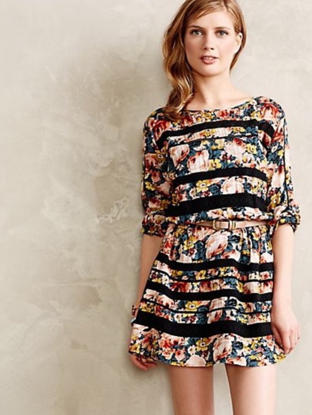 Anthropologie Holding Horses Garden Lace Mini Dress Sz S